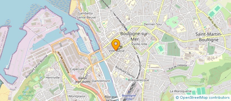 localisation de l'entreprise SCI SAINT ANTOINE  BOULOGNE-SUR-MER