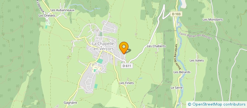 localisation de l'entreprise SCI SAINT ANTOINE à LA CHAPELLE-EN-VERCORS