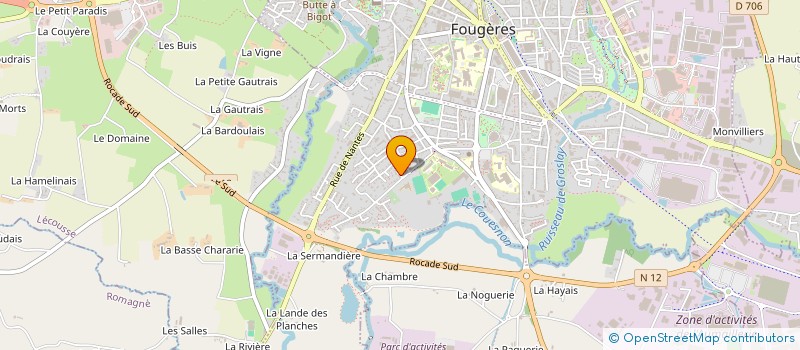 localisation de l'entreprise SCI SAINT ANTOINE  FOUGERES