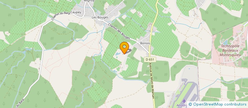 localisation de l'entreprise SCI SAINT ANTOINE  LEOGNAN