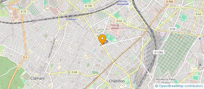 localisation de l'entreprise SCI SAINT ANTOINE  CHATILLON