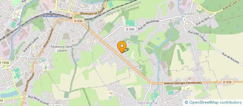 localisation de l'entreprise SCI SAINT ANTOINE DE LIMONT  MAUBEUGE