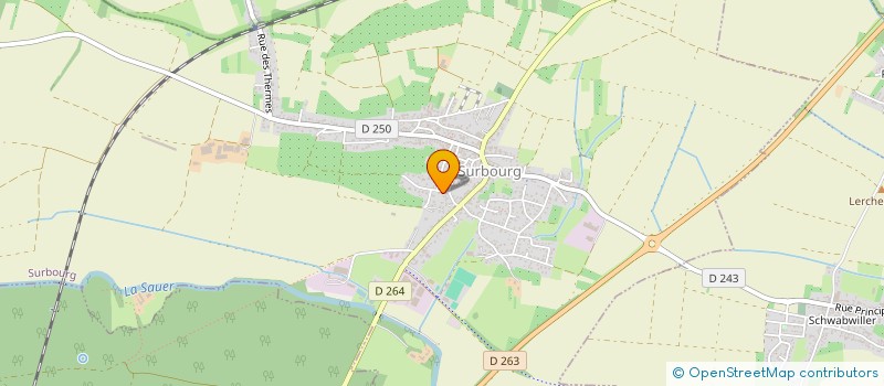 localisation de l'entreprise SCI SAINT ARBOGAST  SURBOURG