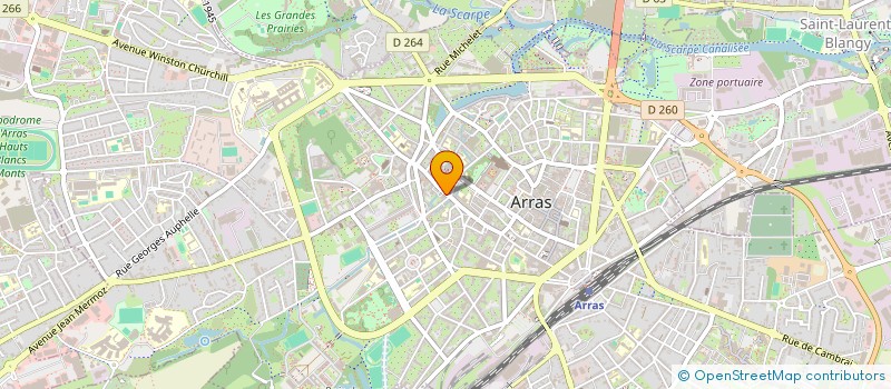 localisation de l'entreprise SCI SAINT AUBERT-DOUCHET à ARRAS