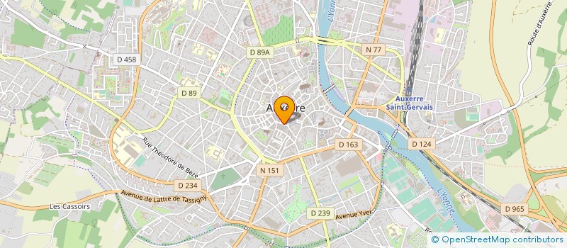 localisation de l'entreprise SCI SAINT AUBIN à AUXERRE