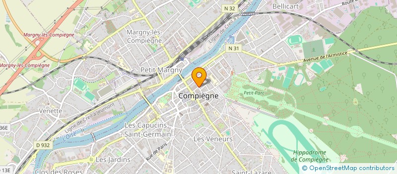 localisation de l'entreprise SCI SAINT AUBIN  COMPIEGNE