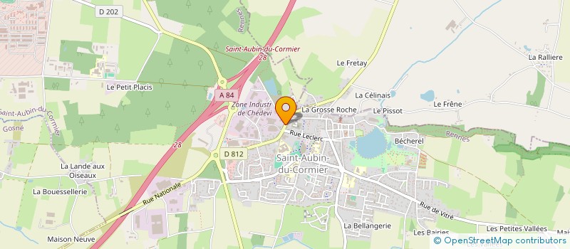 localisation de l'entreprise SCI SAINT AUBIN  SAINT-AUBIN-DU-CORMIER