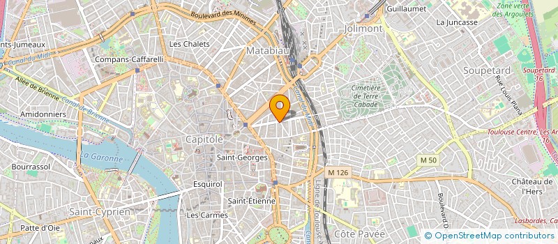 localisation de l'entreprise SCI SAINT AUBIN  TOULOUSE