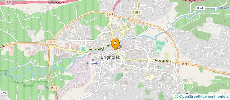 localisation de l'entreprise SCI SAINT AUGUSTIN à BRIGNOLES
