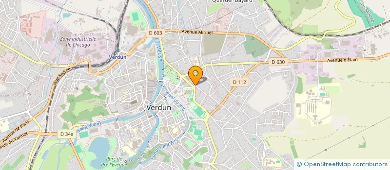 localisation de l'entreprise SCI SAINT BAPTISTE II à VERDUN