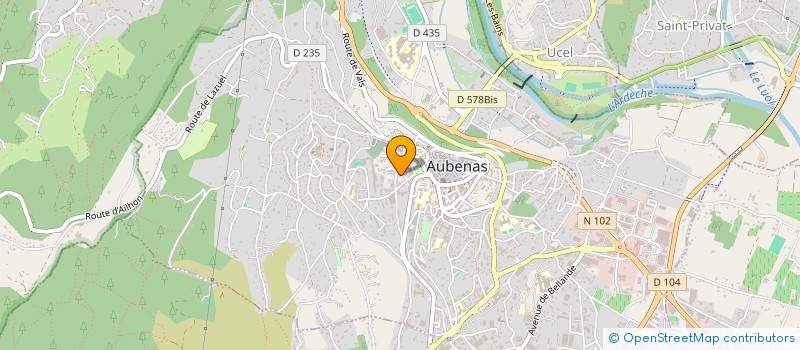 localisation de l'entreprise SCI SAINT BARTH à AUBENAS
