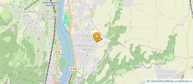 localisation de l'entreprise SCI SAINT BARTH  FLEURIEU-SUR-SAONE