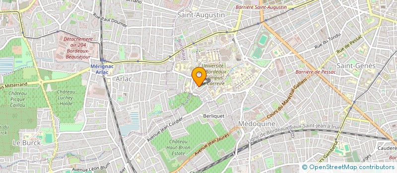 localisation de l'entreprise SCI SAINT BARTHELEMY DE BUSSIERE  BORDEAUX