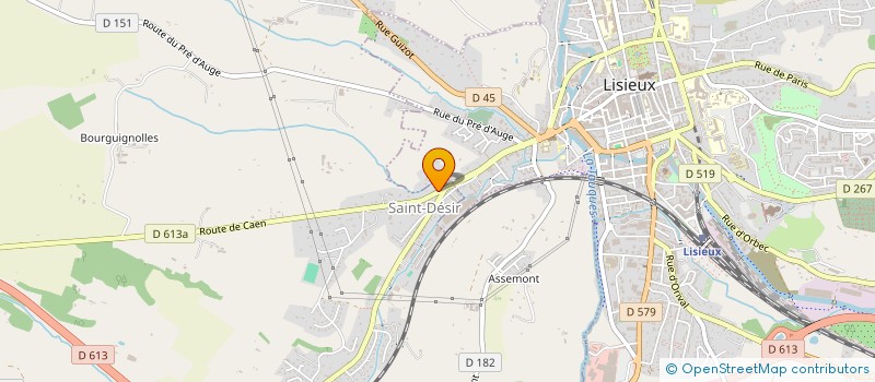 localisation de l'entreprise SCI SAINT BENOIST  SAINT-DESIR