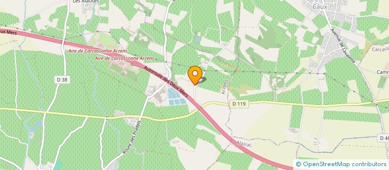 localisation de l'entreprise SCI SAINT BENOIT  ARZENS