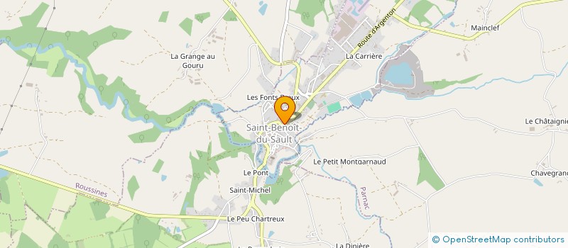 localisation de l'entreprise SCI SAINT BENOIT à SAINT-BENOIT-DU-SAULT