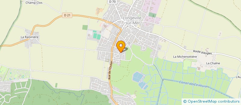 localisation de l'entreprise SCI SAINT BENOIT PTY LTD-FR-  LONGEVILLE-SUR-MER