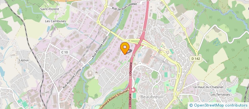 localisation de l'entreprise SCI SAINT BERNARD à LIMOGES