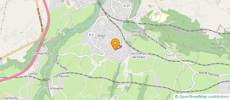 localisation de l'entreprise SCI SAINT BERNARD  LA ROCHE-SUR-FORON