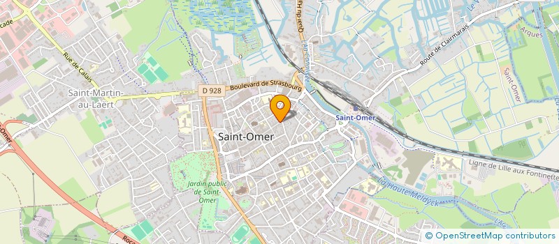 localisation de l'entreprise SCI SAINT BERTIN  SAINT-OMER