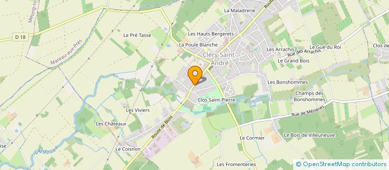 localisation de l'entreprise SCI SAINT BLAISE  CLERY-SAINT-ANDRE