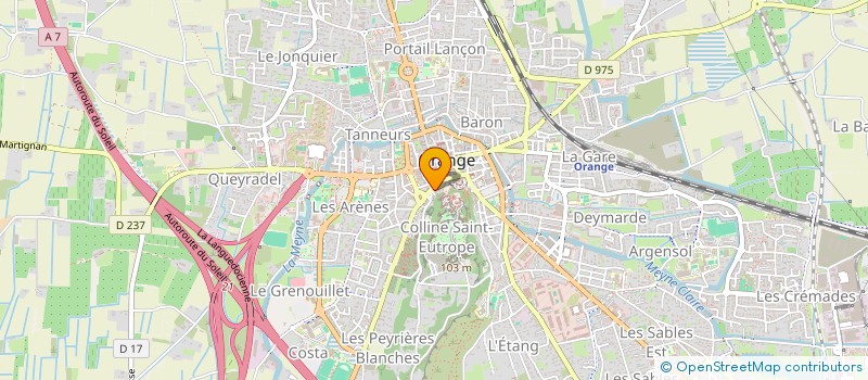 localisation de l'entreprise SCI SAINT BLAISE  ORANGE