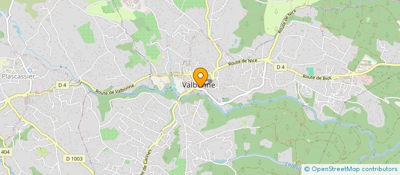 localisation de l'entreprise SCI SAINT BLAISE  VALBONNE