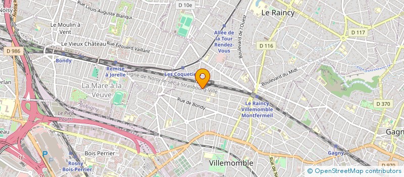 localisation de l'entreprise SCI SAINT BRICE à VILLEMOMBLE