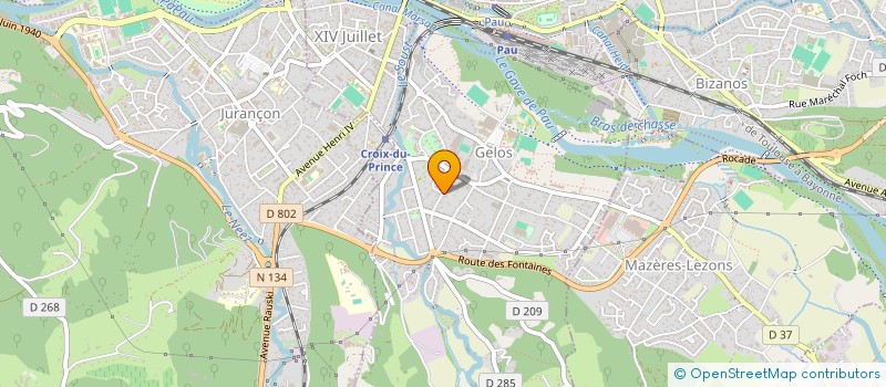 localisation de l'entreprise SCI SAINT BRIS  GELOS