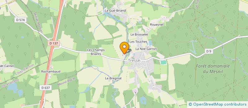 localisation de l'entreprise SCI SAINT BROLADRE  MINIAC-MORVAN