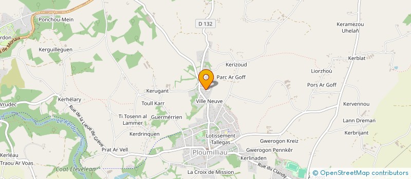 localisation de l'entreprise SCI SAINT CADO  PLOUMILLIAU