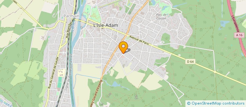 localisation de l'entreprise SCI SAINT CAST BRAINE  L'ISLE-ADAM