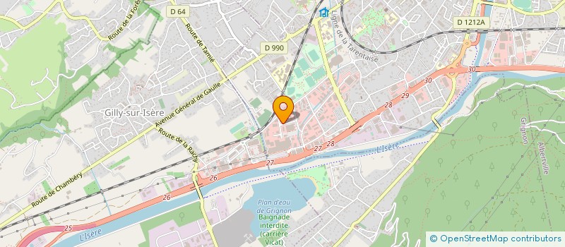 localisation de l'entreprise SCI SAINT CHARLES  ALBERTVILLE