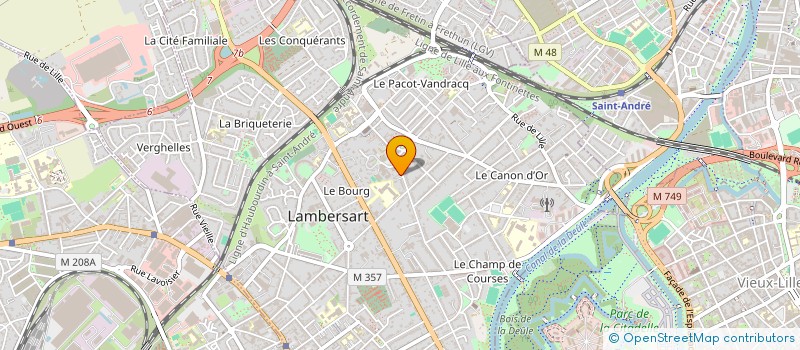 localisation de l'entreprise SCI SAINT CHARLES à LAMBERSART