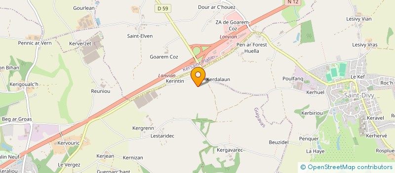 localisation de l'entreprise SCI SAINT CHARLES  GUIPAVAS