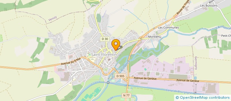 localisation de l'entreprise SCI SAINT CHARLES IMMO  SAINT-FLORENTIN