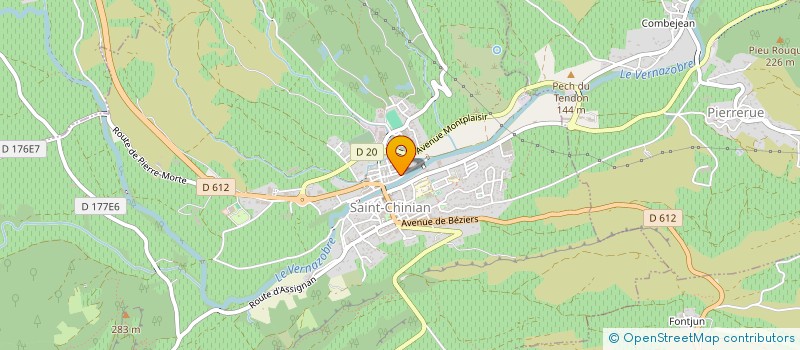 localisation de l'entreprise SCI SAINT CHINIAN MEDICAL  SAINT-CHINIAN