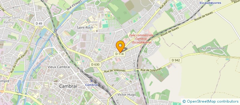 localisation de l'entreprise SCI SAINT CHRISTOPHE à CAMBRAI