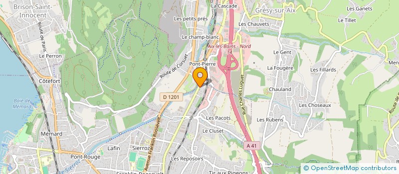 localisation de l'entreprise SCI SAINT CHRISTOPHE  AIX-LES-BAINS