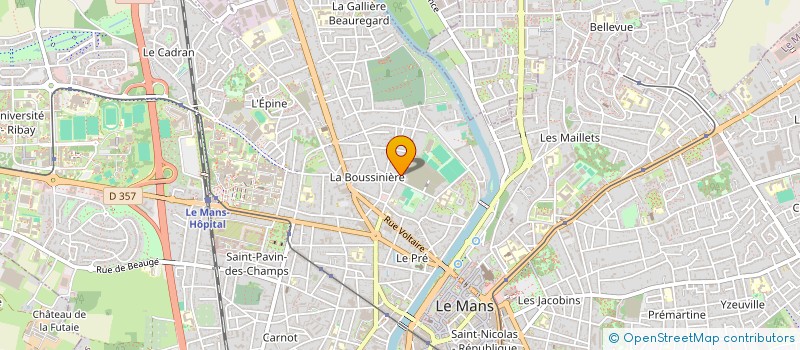 localisation de l'entreprise SCI SAINT CHRISTOPHE  LE MANS