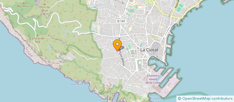 localisation de l'entreprise SCI SAINT CHRISTOPHE  LA CIOTAT