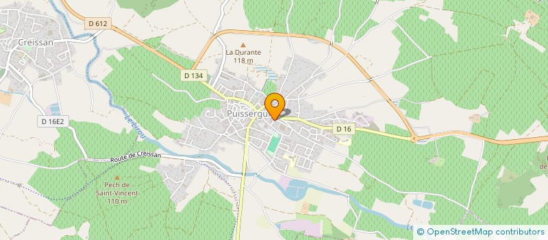 localisation de l'entreprise SCI SAINT CHRISTOPHE  PUISSERGUIER