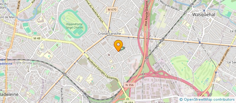 localisation de l'entreprise SCI SAINT CHRISTOPHE à MARCQ-EN-BARŒUL