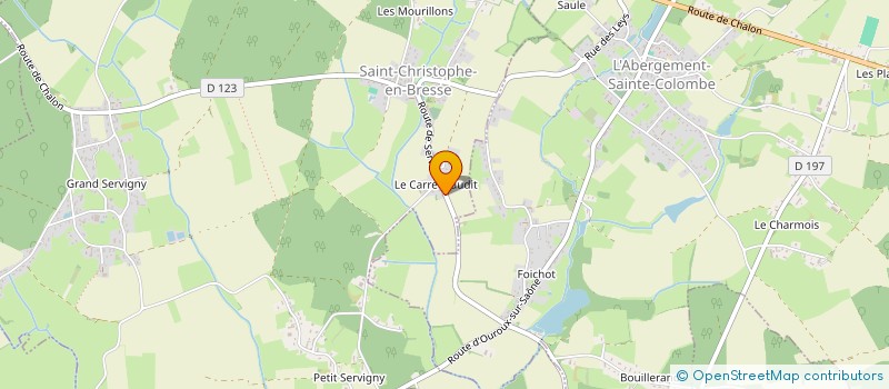 localisation de l'entreprise SCI SAINT CHRISTOPHE  SAINT-CHRISTOPHE-EN-BRESSE