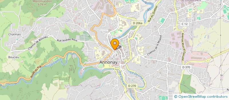 localisation de l'entreprise SCI SAINT CLAIR  ANNONAY