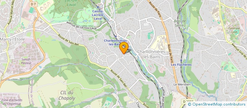 localisation de l'entreprise SCI SAINT CLAIR  CHARBONNIERES-LES-BAINS