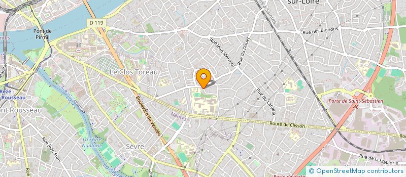 localisation de l'entreprise SCI SAINT CLAIR à SAINT-SEBASTIEN-SUR-LOIRE