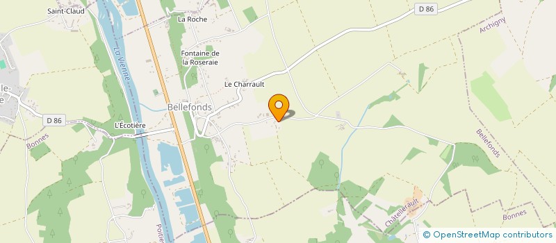 localisation de l'entreprise SCI SAINT CLAUD  BELLEFONDS