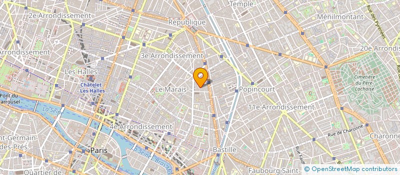 localisation de l'entreprise SCI SAINT CLAUDE INTERNATIONAL  PARIS