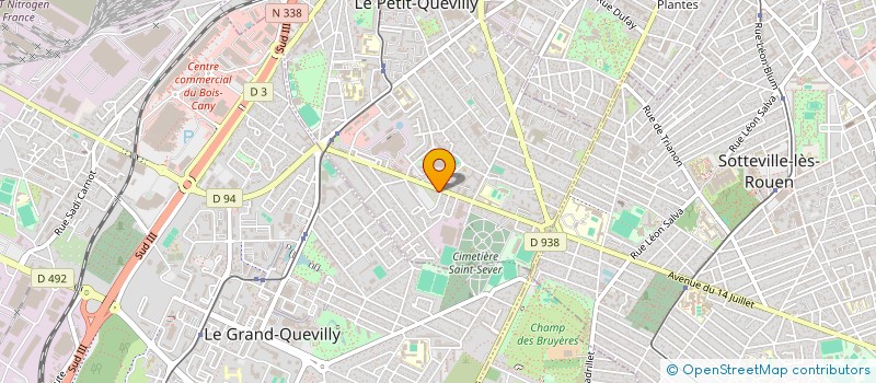 localisation de l'entreprise SCI SAINT CLEMENT à LE PETIT-QUEVILLY